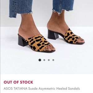 Asos Suede Leopard Heels